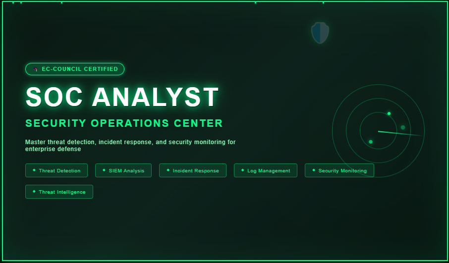 SOC Analyst By EC-Council